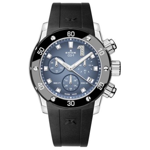 EDOX CO-1 CHRONOLADY QUARTZ CHRONOGRAPH 10255-3CA-BUIDN - WATCHES