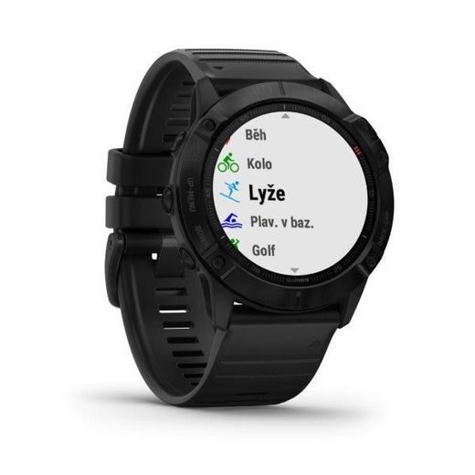 GARMIN FENIX6X PRO GLASS, BLACK/BLACK BAND (MAP/MUSIC) 010-02157-01 - GARMIN - BRANDS