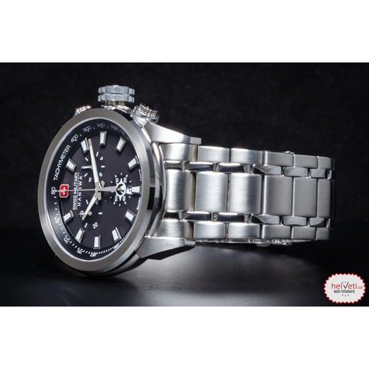 SWISS MILITARY HANOWA PLATOON CHRONO NIGHT VISION SMWGI2100202 - PLATOON CHRONO NIGHT VISION - ZNAČKY