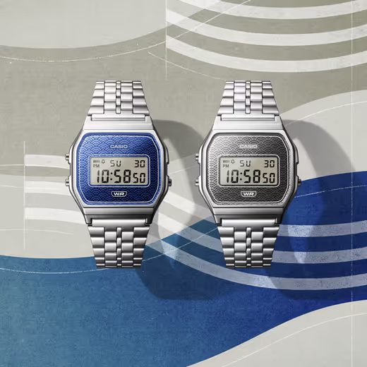 CASIO COLLECTION VINTAGE A159WEVJ-7ER SEIGAIHA - CLASSIC COLLECTION - ZNAČKY