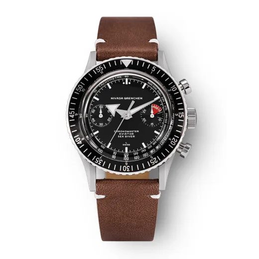 NIVADA GRENCHEN CHRONOMASTER WHITE BROAD ARROW INTER. BEZEL - MANUAL - CHRONOMASTER - ZNAČKY
