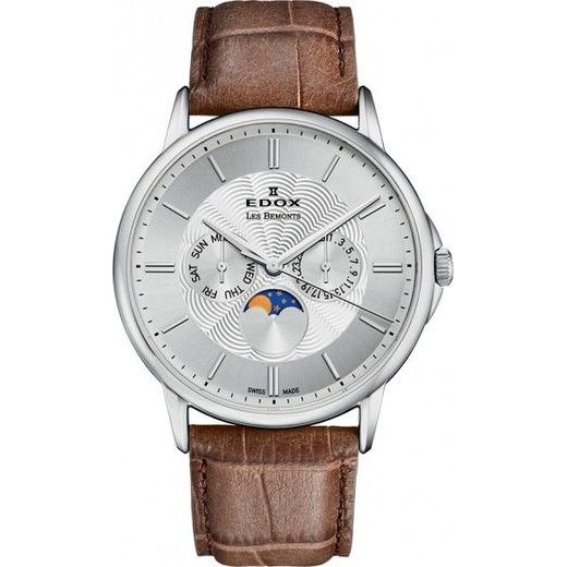 EDOX LES BÉMONTS MOONPHASE QUARTZ 40002-3-AIN - EDOX - ZNAČKY