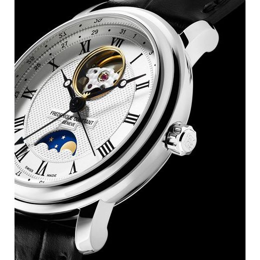 FREDERIQUE CONSTANT CLASSICS HEART BEAT MOONPHASE DATE AUTOMATIC FC-335MC4P6 - CLASSICS GENTS - HODINKY