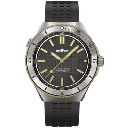 FORTIS MARINEMASTER M-44 BLACK RESIN GOLD COSC LIMITED EDITION F8120015 - MARINEMASTER - BRANDS