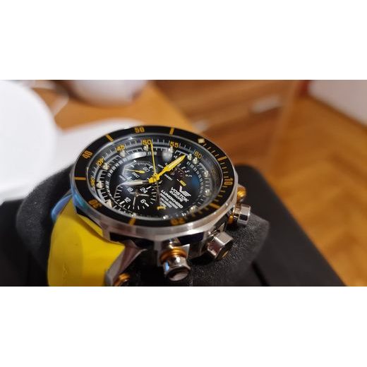 VOSTOK EUROPE LUNOCHOD-2 MULTIFUNCIONAL LINE YM86-620A505 – CUREA DIN CAUCIUC GALBENĂ - LUNOCHOD-2 - MĂRCI