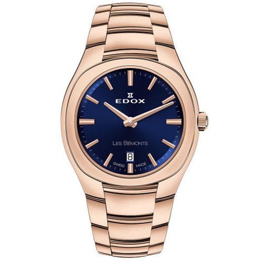 EDOX LES BÉMONTS ULTRA SLIM DATE QUARTZ 57004-37R-BUIR - LES BÉMONTS - ZNAČKY