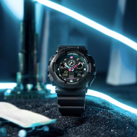CASIO G-SHOCK GA-100MF-1AER MULTI-FLUORESCENT ACCENTS SERIES - G-SHOCK - ZNAČKY