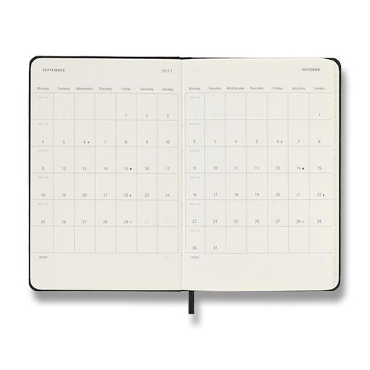 DIÁŘ MOLESKINE 2022-23 18MĚSÍČNÍ ČERNÝ- TÝDENNÍ - TVRDÉ DESKY - S 1206/5703814 - DIARIES AND NOTEBOOKS - ACCESSORIES