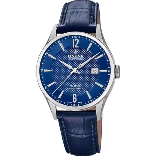 FESTINA SWISS MADE BLUE 20007/6 - SWISS MADE - ZNAČKY