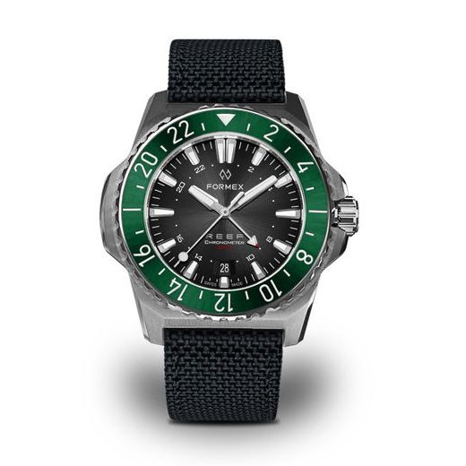 FORMEX REEF GMT AUTOMATIC CHRONOMETER BLACK DIAL WITH RED GMT - REEF - BRANDS