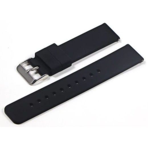 SILICONE STRAP, BLACK 20 MM (3) - STRAPS - ACCESSORIES