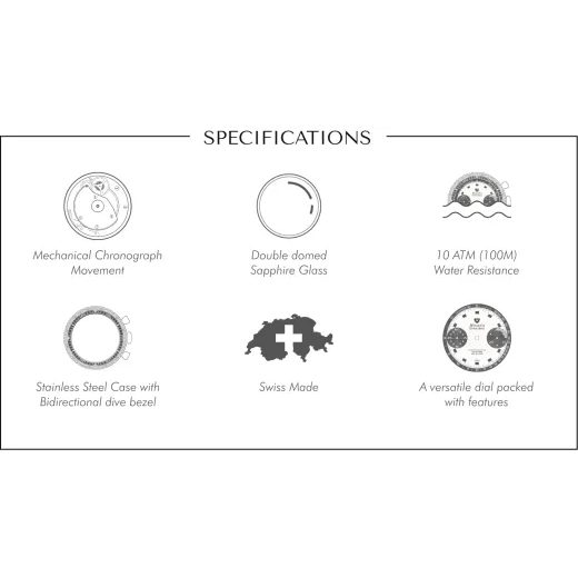 NIVADA GRENCHEN CHRONOMASTER SINGER NEWMAN - INTER. BEZEL - MANUAL - CHRONOMASTER - BRANDS