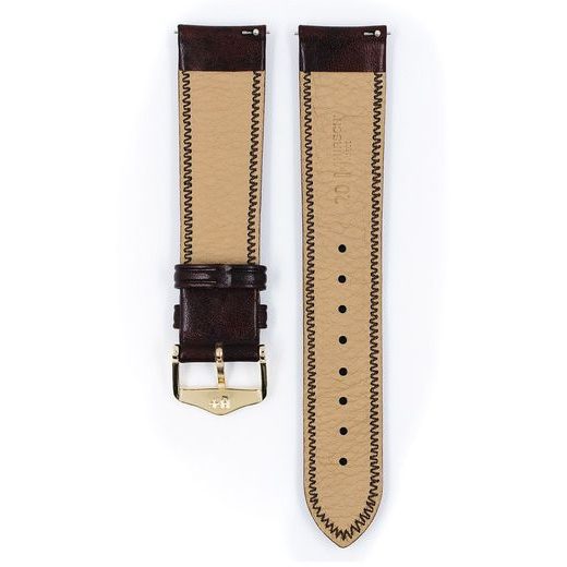 ŘEMÍNEK HIRSCH ASCOT 1 - HNĚDÝ, LESK - STRAPS - ACCESSORIES