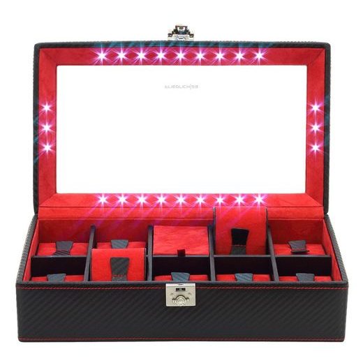 WATCH BOX FRIEDRICH LEDERWAREN CARBON 32059-2 - WATCH BOXES - ACCESSORIES