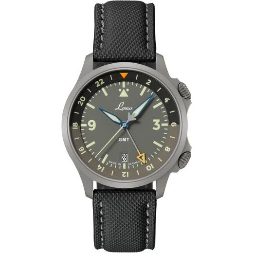 LACO FLIEGER FRANKFURT 40 GMT GRAU - PILOT SPECIAL MODELS - ZNAČKY