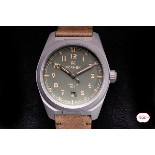 FORMEX FIELD AUTOMATIC SAGE GREEN LEONE BOLGHERI LEATHER STRAP 0660.1.6503.723 - FIELD AUTOMATIC - ZNAČKY