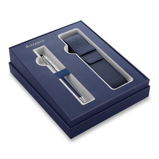 DÁRKOVÁ SADA KULIČKOVÉ PERO WATERMAN EXPERT DLX BLUE CT A POUZDRO 1507/2966467 - PENS SETS - ACCESSORIES