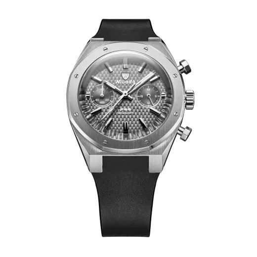 NIVADA GRENCHEN F77 CHRONO MECAQUARTZ GREY 38 MM - F77 - BRANDS