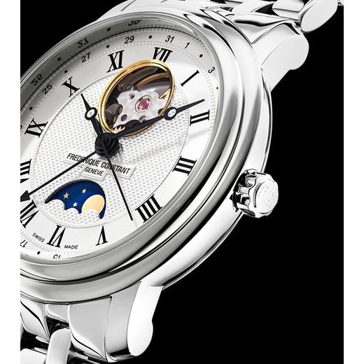 FREDERIQUE CONSTANT CLASSICS HEART BEAT MOONPHASE DATE AUTOMATIC FC-335MC4P6B2 - CLASSICS GENTS - ZNAČKY