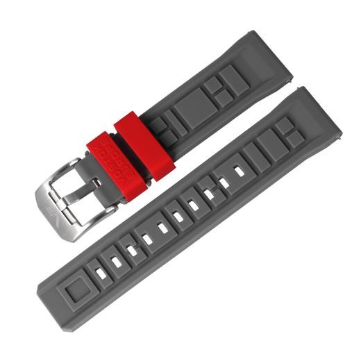 SILICONE STRAP VOSTOK EUROPE FOR SYSTEMA PERIODICUM - GREY - STRAPS - ACCESSORIES