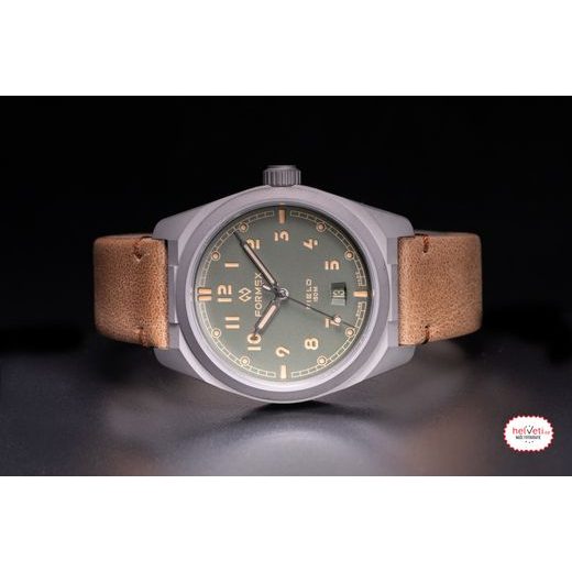 FORMEX FIELD AUTOMATIC SAGE GREEN LEONE BOLGHERI LEATHER STRAP 0660.1.6503.723 - FIELD AUTOMATIC - ZNAČKY