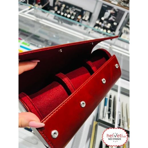 HELVETI LEATHER TRAVEL CASE (DARK BROWN) - WATCH BOXES - ACCESSORIES