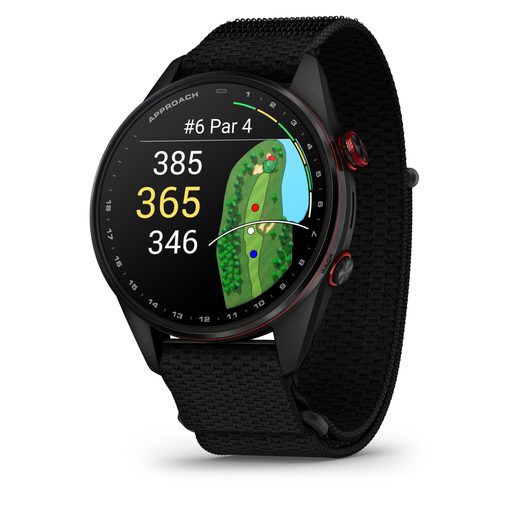 GARMIN APPROACH® S72 – 47 MM TITANOVÁ LUNETA CARBON GRAY/RED S POVRCHOVOU ÚPRAVOU DLC 010-04148-02 - APPROACH - ZNAČKY