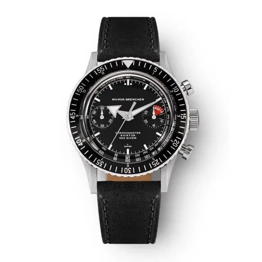 NIVADA GRENCHEN CHRONOMASTER WHITE BROAD ARROW INTER. BEZEL - MANUAL - CHRONOMASTER - ZNAČKY