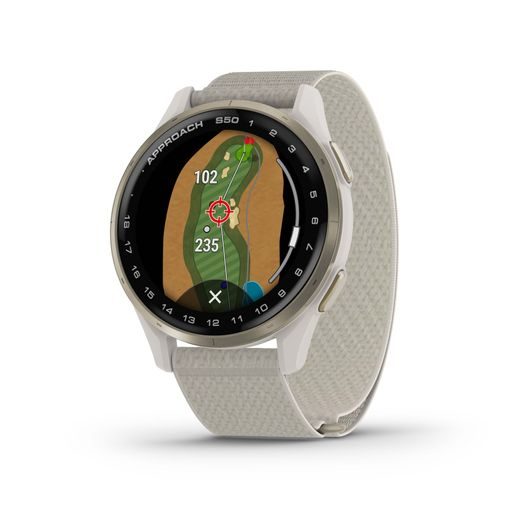 GARMIN APPROACH® S50 CREAM GOLD, NYLONOVÝ ŘEMÍNEK IVORY COMFORTFIT 010-03010-01 - APPROACH - ZNAČKY