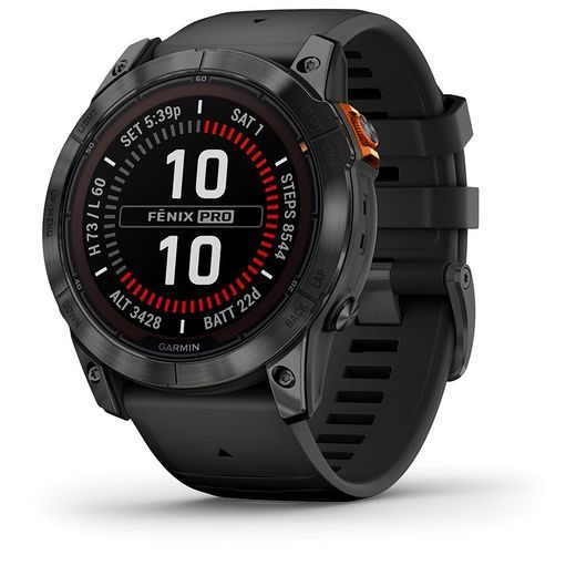 GARMIN FĒNIX 7X PRO SOLAR EDITION / GRAY / BLACK BAND - 010-02778-01 - GARMIN - BRANDS