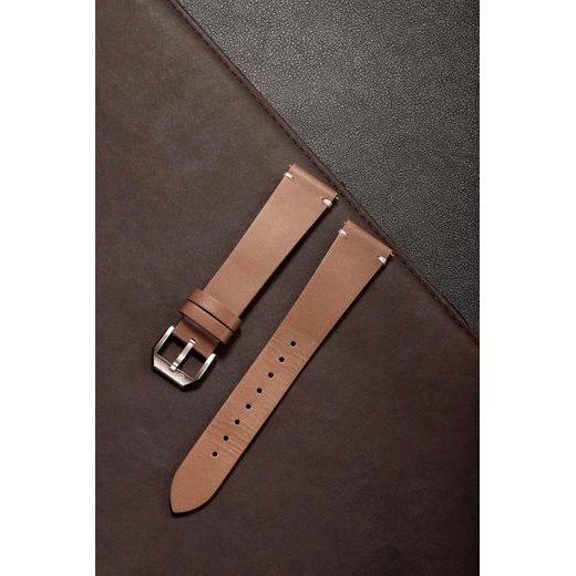 BROWN LEATHER STRAP NIVADA GRENCHEN - STRAPS - ACCESSORIES