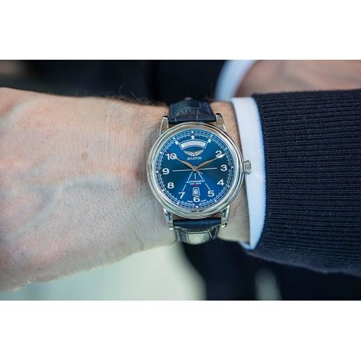 AVIATOR DOUGLAS DAY-DATE 45 AUTOMATIC V.3.44.0.401.4 - DOUGLAS DAY-DATE - ZNAČKY