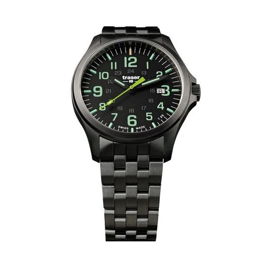 TRASER P67 OFFICER PRO GUNMETAL BLACK/LIME STEEL - HERITAGE - BRANDS