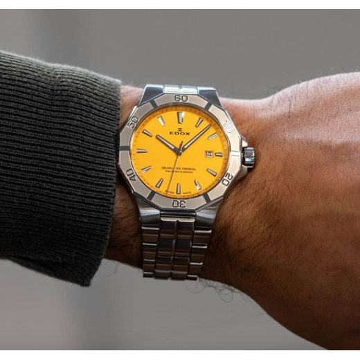 EDOX DELFIN QUARTZ DATE 53021-3M-JIN - DELFIN - BRANDS