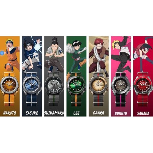 SEIKO 5 SPORTS GAARA LIMITED EDITION SRPF71K1 - NARUTO & BORUTO - ZNAČKY