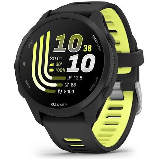 GARMIN FORERUNNER® 170 BLACK WITH BLACK / AMP YELLOW STRAP 010-03920-00 - FORERUNNER 170 - BRANDS