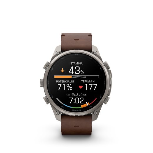 GARMIN FENIX® 9 PRO INREACH - 47 MM, TITANIUM S KOŽENÝM ŘEMÍNKEM WALNUT 010-04336-41 - FENIX 9 PRO INREACH - ZNAČKY
