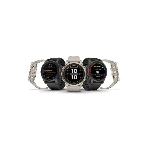 Garmin fenix 7S Pro Solar, Sapphire, Soft Gold Steel Light Sand with  Accessories