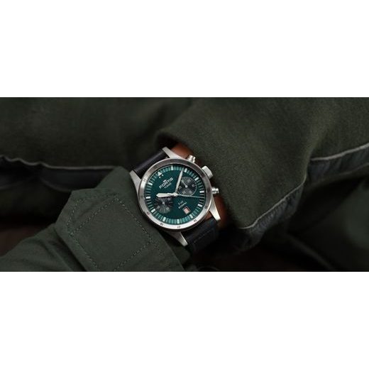 FORTIS FLIEGER F-43 BICOMPAX PETROL F4240009 - FLIEGER - BRANDS