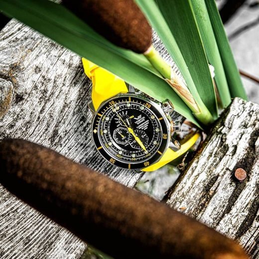 VOSTOK EUROPE LUNOCHOD-2 MULTIFUNCIONAL LINE YM86-620A505 – CUREA DIN CAUCIUC GALBENĂ - LUNOCHOD-2 - MĂRCI