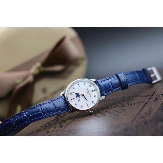 FREDERIQUE CONSTANT SLIMLINE LADIES MOONPHASE QUARTZ FC-206MPWD1S6 - SLIMLINE LADIES - ZNAČKY