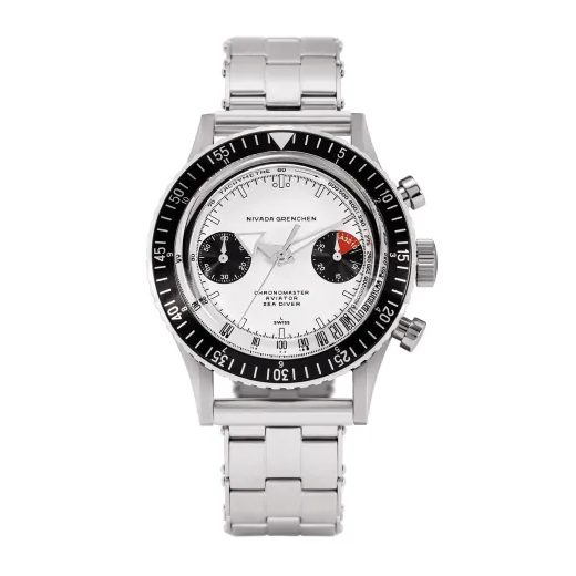 NIVADA GRENCHEN CHRONOMASTER WHITE PANDA INTER. BEZEL - MANUAL - CHRONOMASTER - ZNAČKY