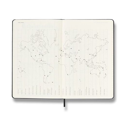 DIÁŘ MOLESKINE 2023-24 18MĚSÍČNÍ ČERNÝ- TÝDENNÍ - TVRDÉ DESKY - L 1206/5703817 - DIÁŘE A ZÁPISNÍKY - OSTATNÍ