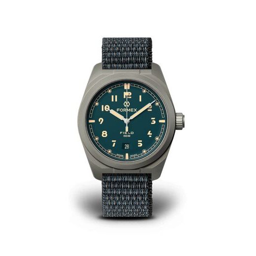 FORMEX FIELD AUTOMATIC PETROL BLUE FIELD NYLON-VELCRO BLUE STRAP 0660.1.6533.133 - FIELD AUTOMATIC - BRANDS
