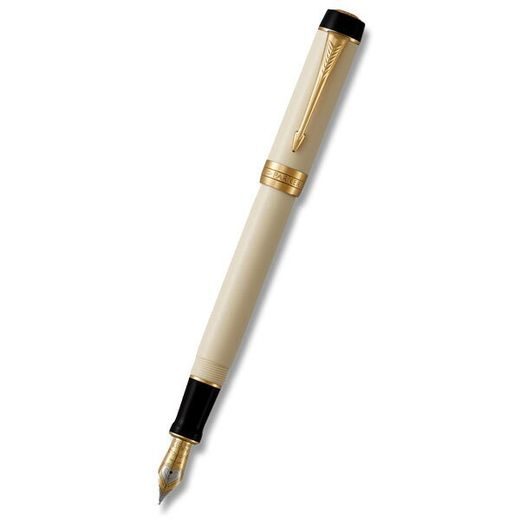 PLNICÍ PERO PARKER DUOFOLD CLASSIC IVORY & BLACK GT 1502/8131391 - FOUNTAIN PENS - ACCESSORIES