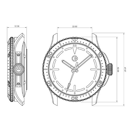 ROZMĚRY CHRONOTECHNA SEAQUEST DIVE NANGA PARBAT - ARCHÍV