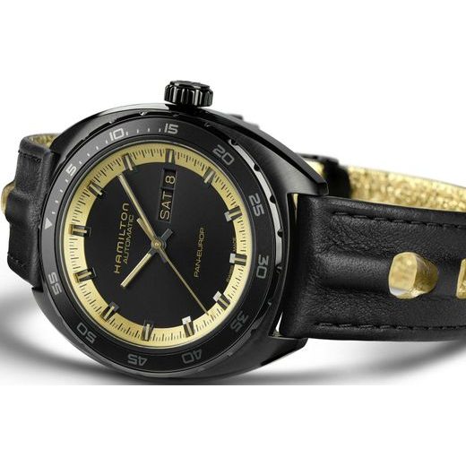 HAMILTON AMERICAN CLASSIC PAN EUROP BLACK & GOLD AUTO H35425730 - AMERICAN CLASSIC - ZNAČKY