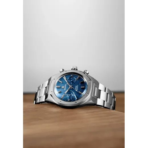 NIVADA GRENCHEN F77 CHRONOGRAPH MECAQUARTZ BLUE 38 MM - F77 - BRANDS