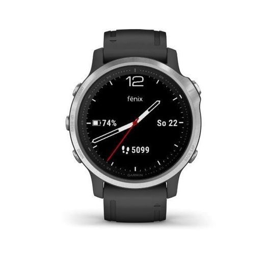 GARMIN FENIX6S GLASS SILVER/BLACK BAND 010-02159-01 - GARMIN - ZNAČKY