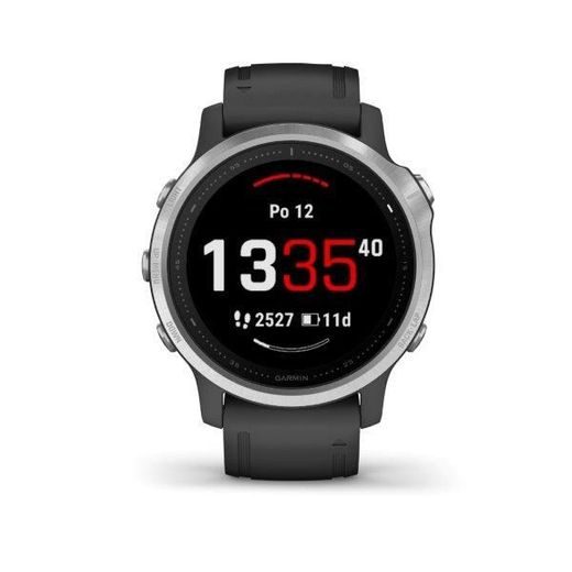 GARMIN FENIX6S GLASS SILVER/BLACK BAND 010-02159-01 - GARMIN - ZNAČKY